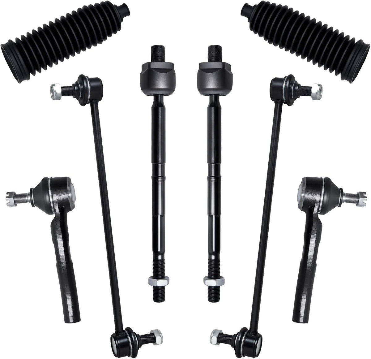 8Pcs Tie Rod Ends Kit Fit for 2012 2013 2014 2015 2016 Ho-Nda CR-V
