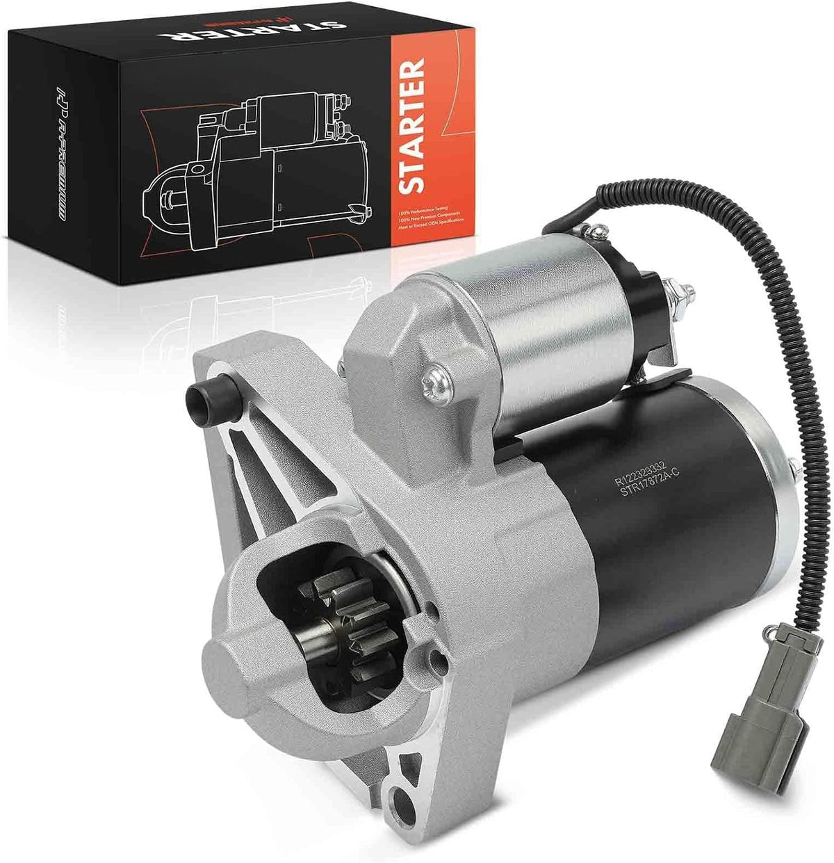 Starter Motor for Nissan Altima 2004-2006, Maxima 2004-2006, Quest 2004-2009, 3.5L V6 Automatic, 12V 1.7KW, 11 Teeth