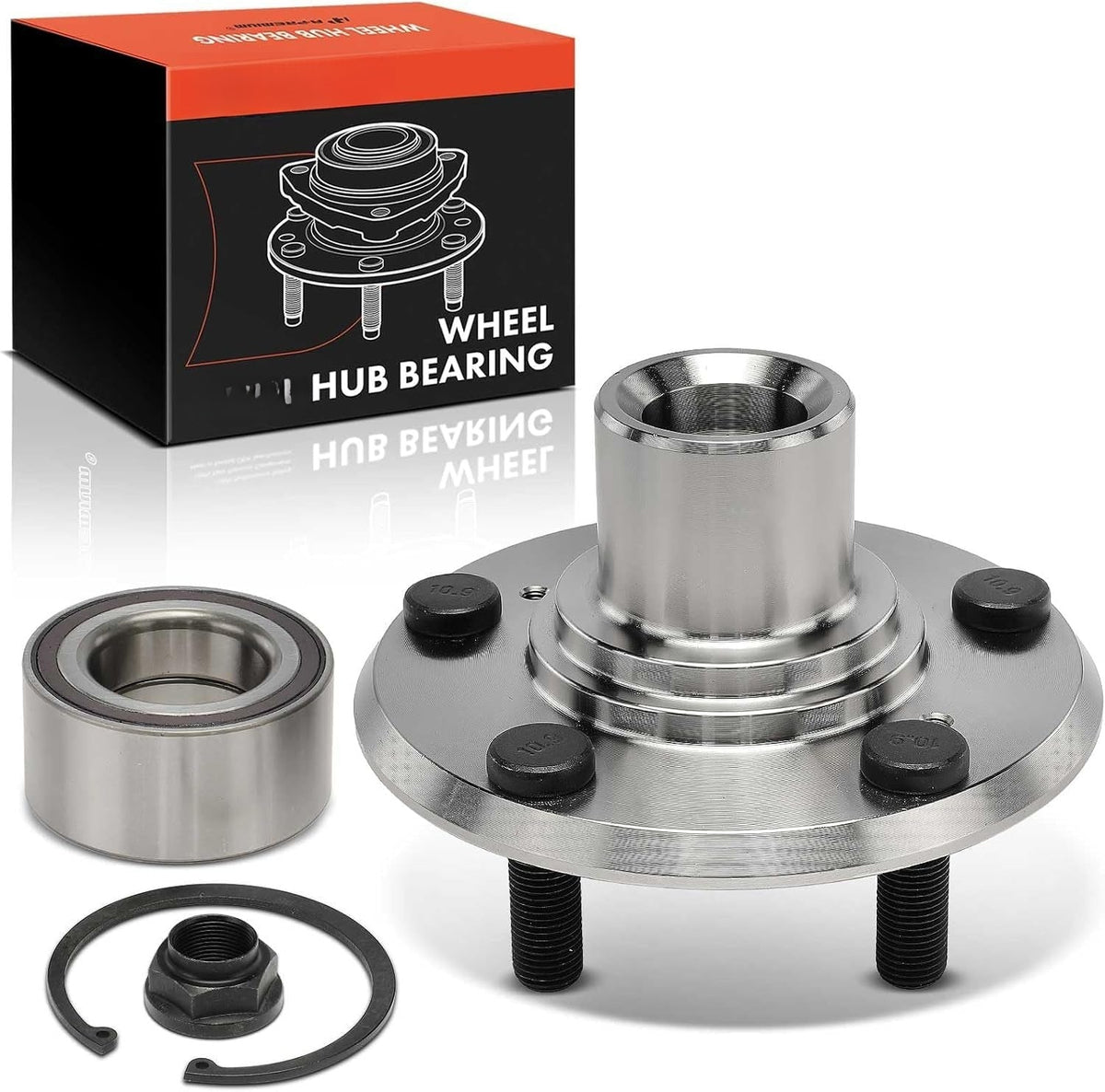 Front Wheel Hub and Bearing Kit for Honda Odyssey 2005-2010, Driver or Passenger Side, 5-Lug