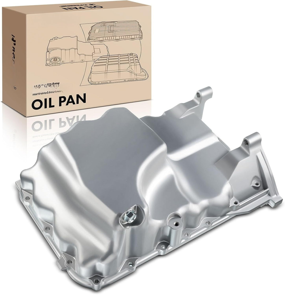 Lower Engine Oil Pan With Drain Plug for Honda Accord 2003-2007 3.0L, Odyssey 2005-2006 3.5L, Acura TL 2004-2006 3.2L