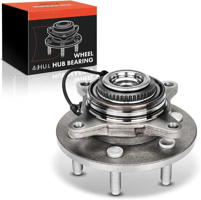 Front Wheel Bearing and Hub Assembly with ABS for Ford Expedition 2000-2006, Lincoln Navigator 2000-2006, 4WD, 6-Lug