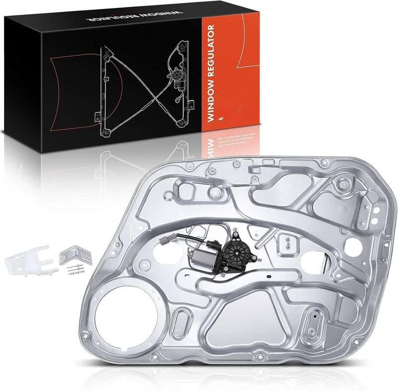 Front Right Passenger Side Power Window Regulator with Motor and Panel for Hyundai Elantra 2009-2012 Hatchback Only, 2-Pin