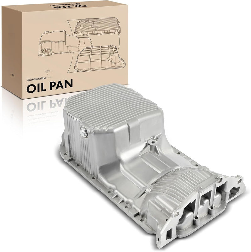 Aluminum Engine Oil Pan With Drain Plug for Hyundai Tiburon 2003-2008, Kia Spectra 2004-2009, Sportage 2005-2010 2.0L