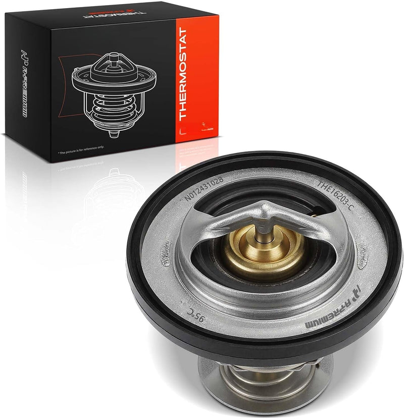 Engine Coolant Thermostat with Seal for Ram 1500 2011-2024, Dodge Charger 2006-2023, Challenger 2008-2023