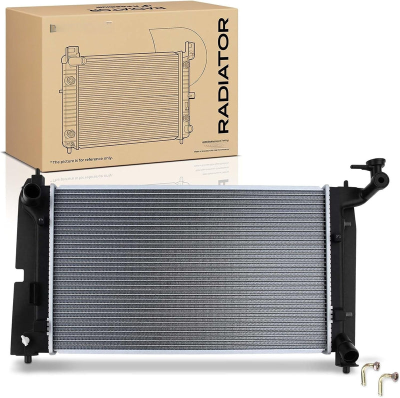 Radiator with Transmission Oil Cooler for Toyota Corolla 2003-2008, Matrix 2003-2008, Pontiac Vibe 2003-2008, 1.8L L4