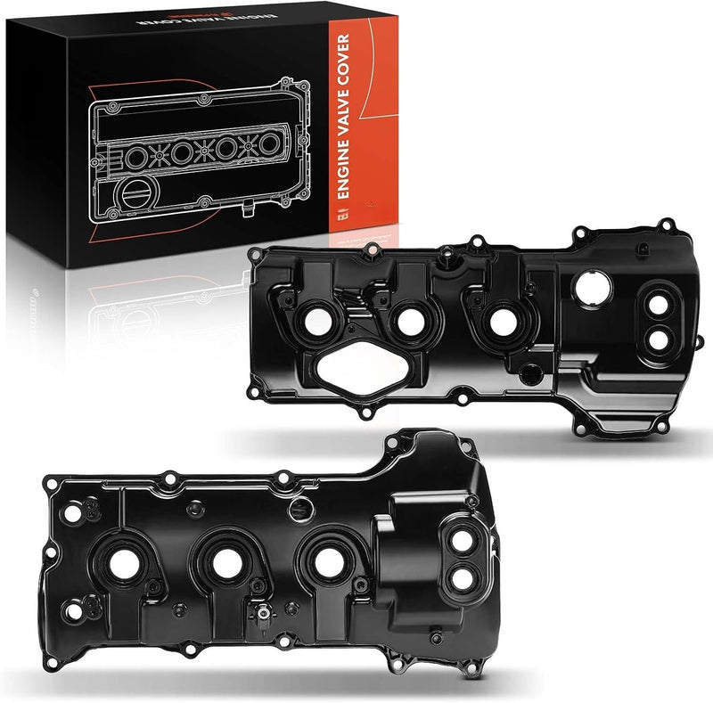 Left and Right Bank Aluminum Engine Valve Cover Kit for Ford Transit-150 2015-2023, F-150 2013-2016 3.5L Turbo V6