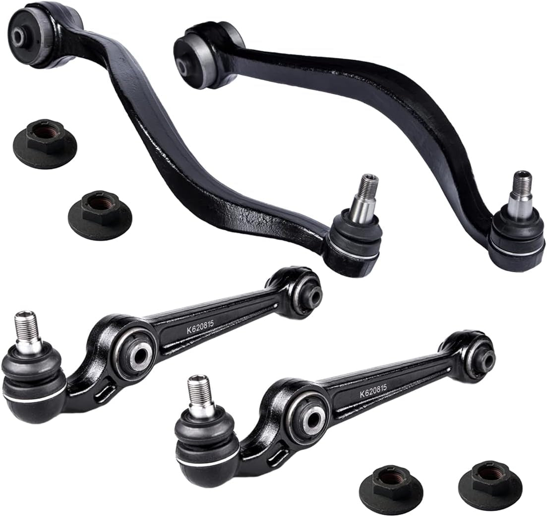 4PCS Front Suspension Kit Compatible with 03-07 Ma-Zda 6 (Naturally Aspirated),06 Fo-Rd Fusion,Lin-Coln Mkz,Mer-Cury Milan Front Lower Control Arm and Ball Joint  K620815 X2 K620492 K620493