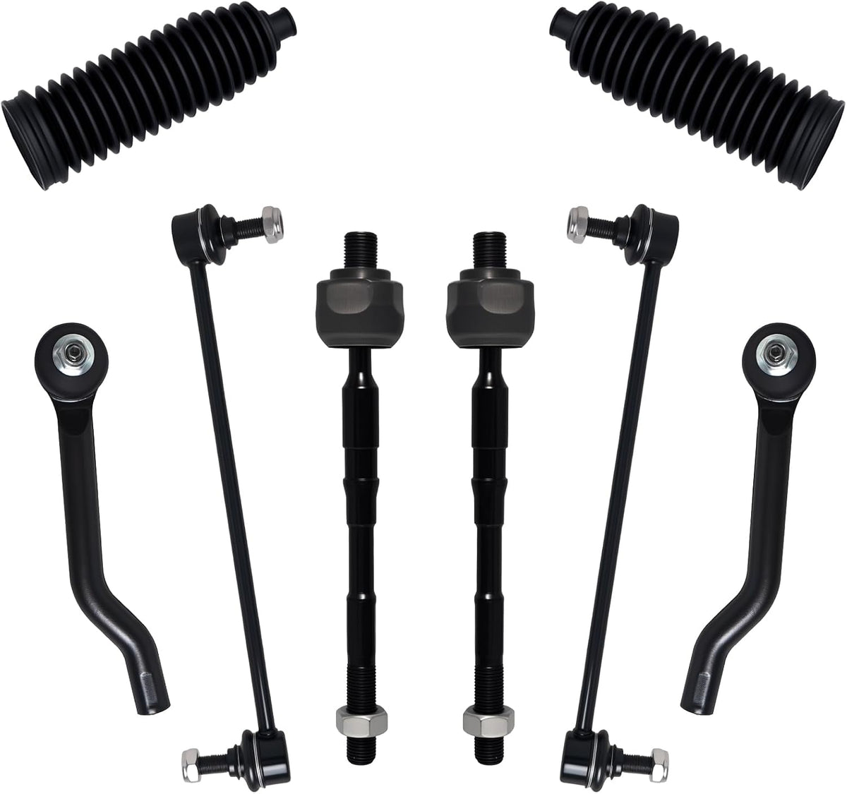 8Pcs Tie Rod Ends Kit Fit for 14-20 Ni-Ssan Rogue, 17-22 Rogue Sport