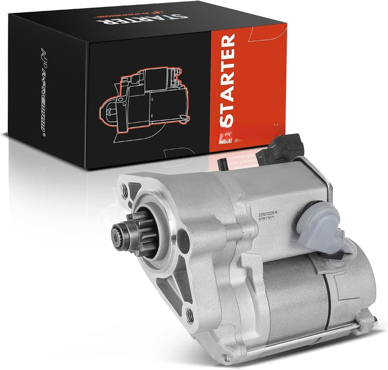 Starter Motor 12V 1.4KW, 9-Tooth, for Toyota Tacoma 1995-2004, 4Runner 1996-2001, Tundra 2000-2004, T100 1995-1998, 3.4L V6