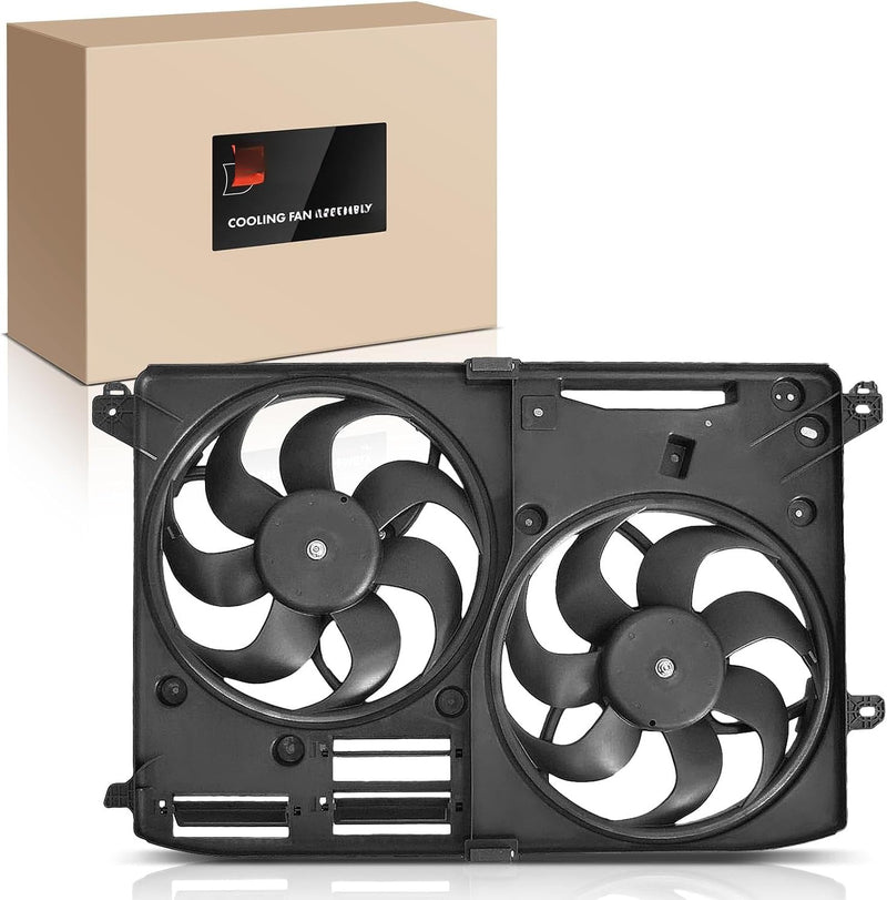 Engine Radiator Cooling Fan Assembly with Dual Fans and Shroud for Ford Fusion 2016-2020, Lincoln MKZ 2016-2020
