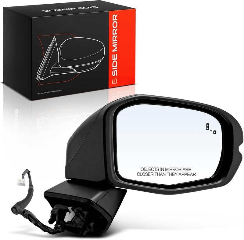 Front Right Passenger Side Heated Power Mirror for Honda CR-V 2023-2025, Turn Signal, Blind Spot Detection, Black
