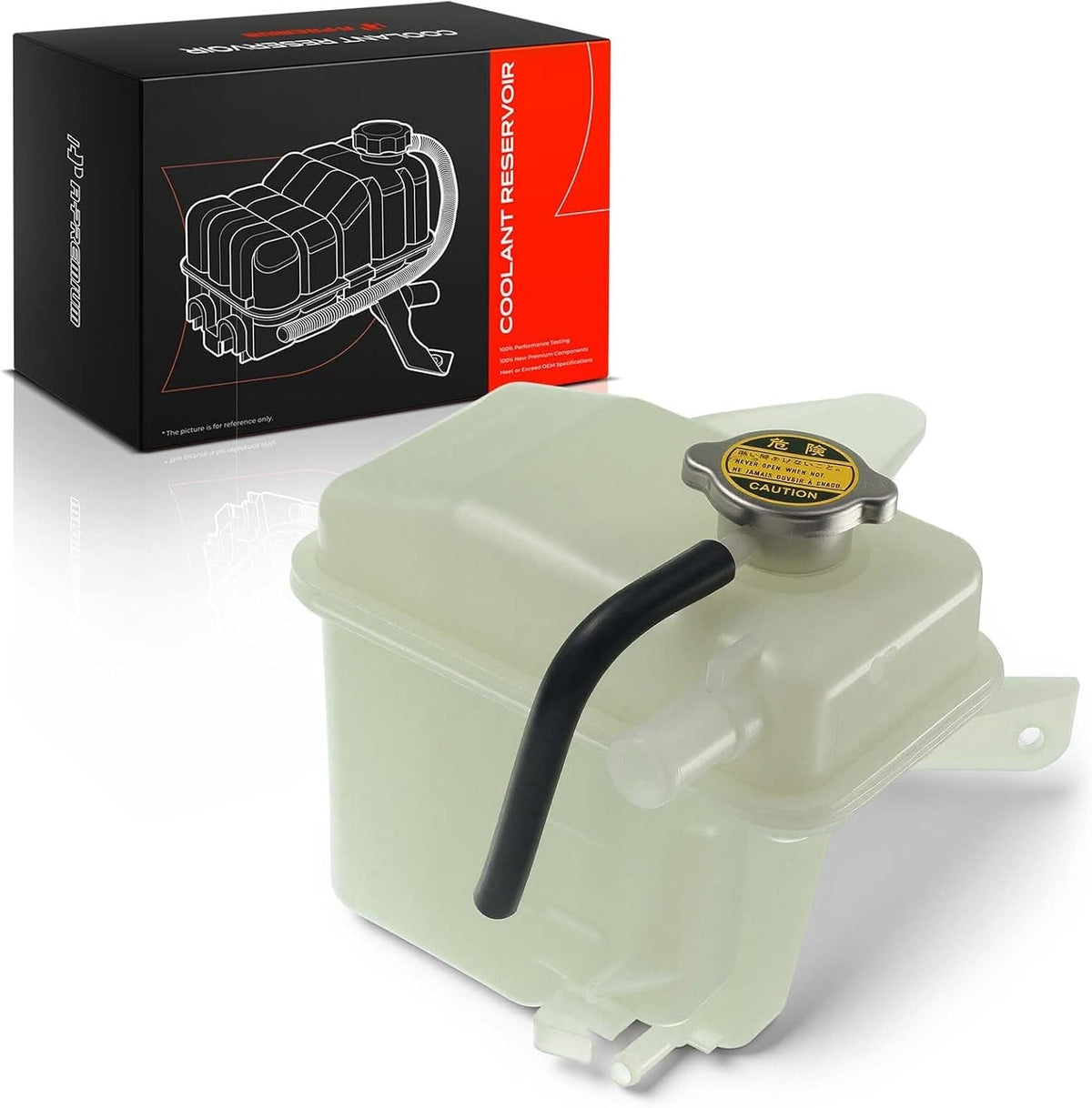 Front Pressurized Coolant Reservoir With Cap and Tubing for Mazda MPV 2000-2005, 2.5L, 3.0L Gas