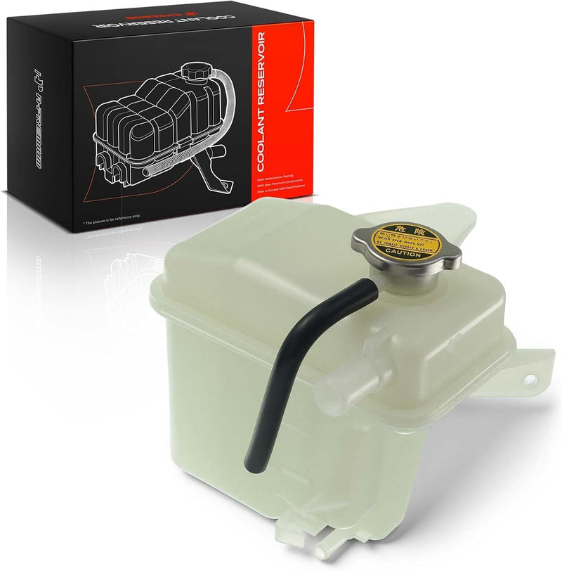 Front Pressurized Coolant Reservoir With Cap and Tubing for Mazda MPV 2000-2005, 2.5L, 3.0L Gas